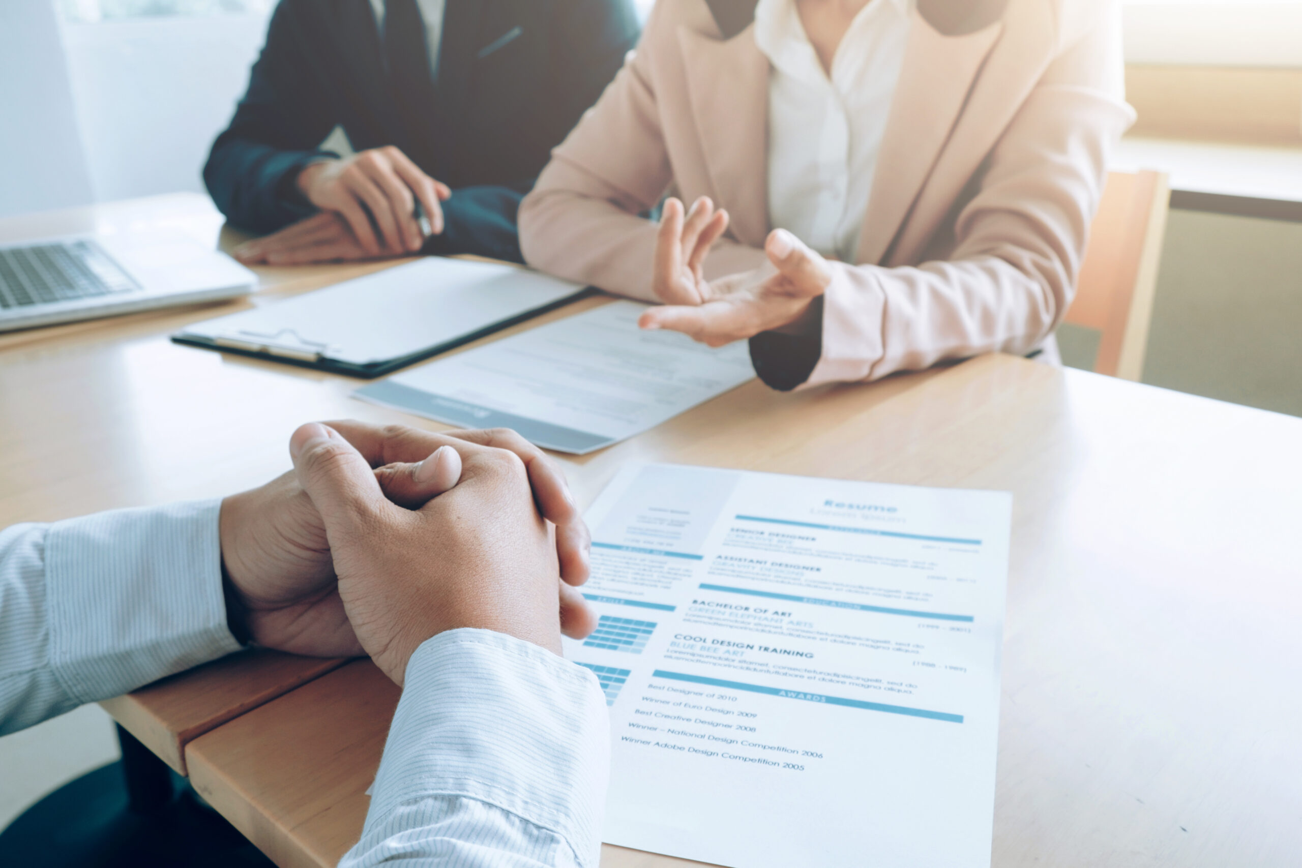 Business, job interview concept. Business situation, job interview concept.